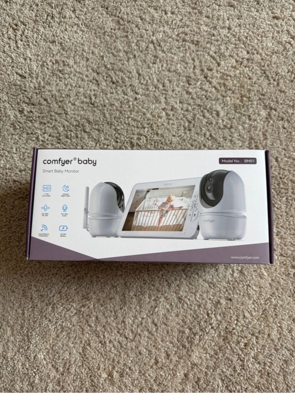 White Smart Baby Monitor (Model BM01)